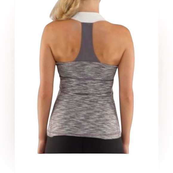Lululemon, Scoop Tank Racerback, Size 6, Grey, White 🏃♀️➡️ - Picture 4 of 13